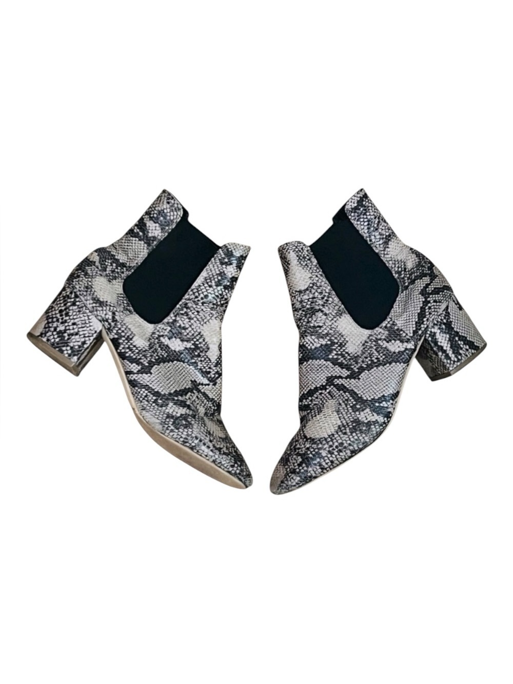 Snakeskin Ankle Booties